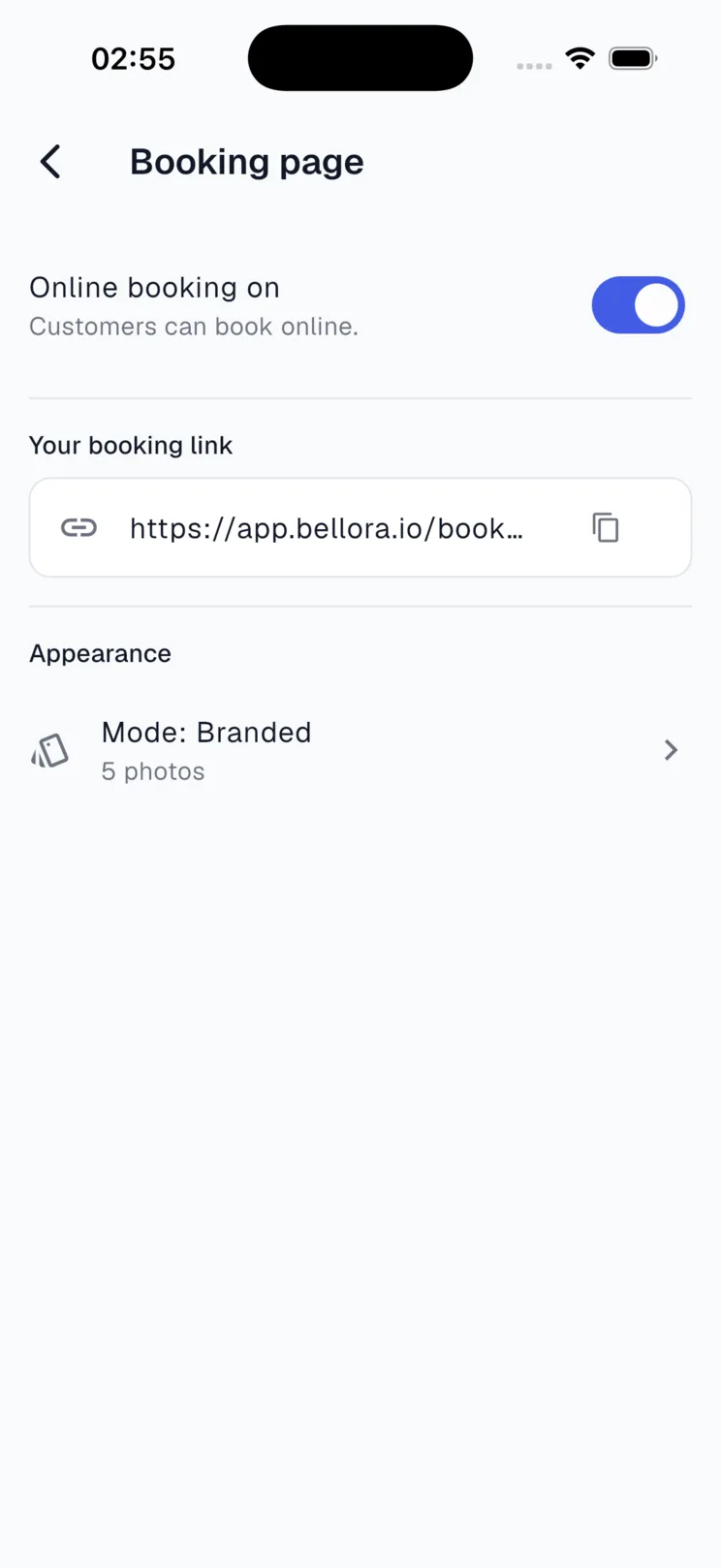 Your own booking page