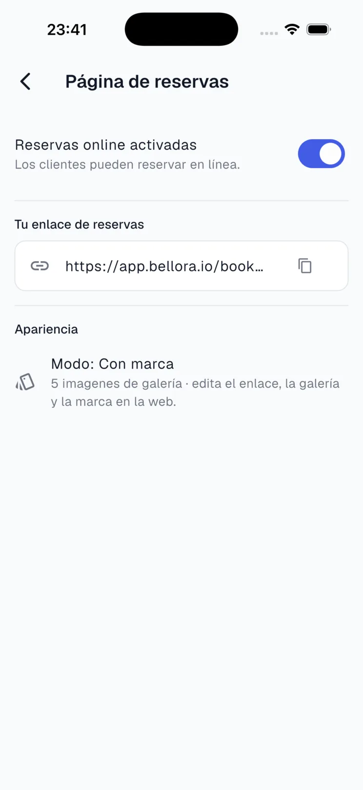 Tu propia página de reservas